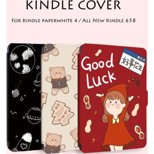 Multi-pattern Painted Protective Case for Amazon Kindle Paper White 4 NO.PQ94WIF 2018 Cover All New Kindle 658 2019 Funny Fundas