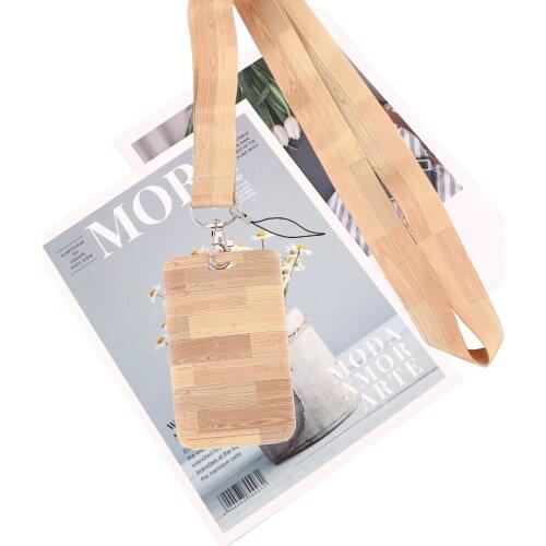 JY133 Wood Grain Lanyard Texture Neck Straps Phone Rope Artisan Spirit Keychain Lariat for Craft Lovers Architect Carpenter Gift