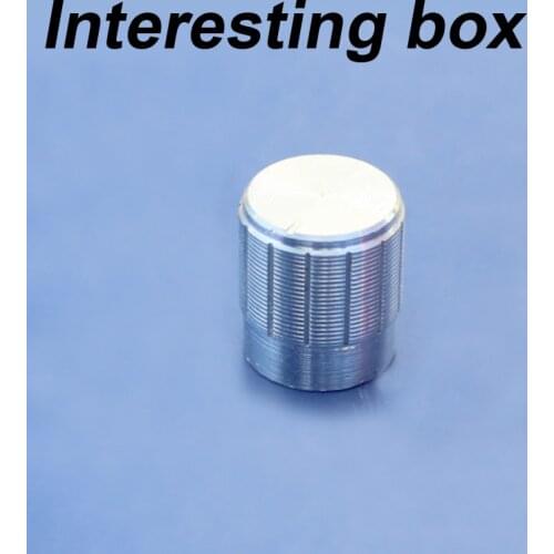 Silver aluminum alloy knob 15 * 17mm potentiometer encoder power amplifier knob volume adjustment hat switch cap