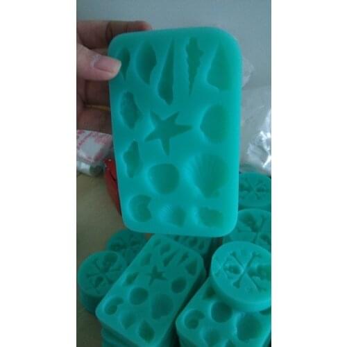 Seashell Fondant Silicone Mold Cake Decorating Tools Silicon for Sugar Silicon Mold Moulds Silicone Rubber PRZY Eco-friendly