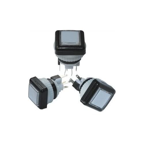 Illuminated Square Push Button Switch 27mm x 27mm Buttons With Microswitch LED Lights
