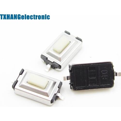 20pcs 3X6X2.5mm Tactile Push Button Switch Tact Switch Micro Switch 2-Pin SMD