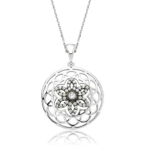 Tevuli 925 Sterling Silver Flower of Life Lady Necklace