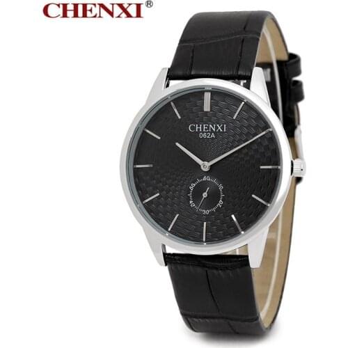 Thin Women Gentleman Wristwatch Casual watch Luxury genuine Leather Men Quartz watch 2018 New Fashion Clock Hour