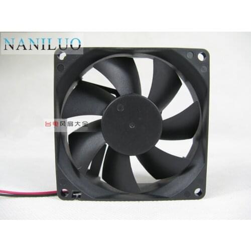 NANILUO 8cm 80mm cooling fan 8025 80*80*25 80X80X25 mm DC 24V 0.15A case cooling fan 2-wire 2pin quiet low noise