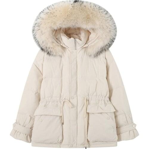 Winter Coat Women Hooded Parkas Puffer Jacket Fur Collar Jackets for Women 2021 Female Short Warm Clothes Casaco Feminino HLY150