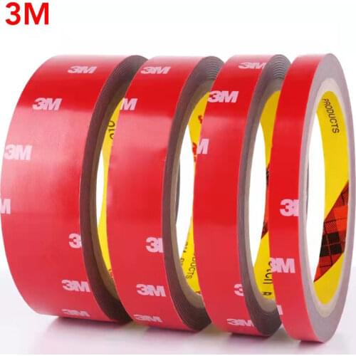 3M 4229 Auto Heavy Duty Mounting Double Sided Adhesive Foam Acrylic Tape Pressure Sensitive Adhesive 6MM*3M Tape Grey Color 1Pcs