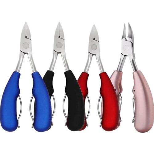 1pc Beauty Sharp Curved Paronychia Remover Nail Scissors Manicure Toes Dead Skin Pliers Trimming Nail Clipper Nipper