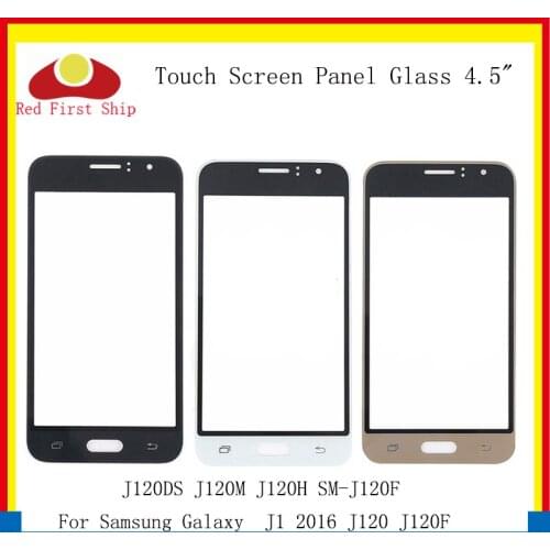 10Pcs/lot Touch Screen For Samsung Galaxy J1 2016 J120 J120DS J120M J120F SM-J120F Touch Panel Front Outer Glass Lens LCD Glass