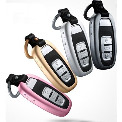 2019 New 3D Aluminum Alloy Car Key Case Key Holder Cover Auto Key Shell For Audi A4L/A5/A6L/A7/A8/S5/S6/S7/S8/R8/RS5/Q5