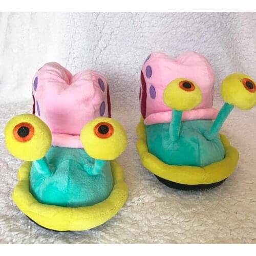 2021 Fashion Home Winter Woman Cartoon Cotton Slippers Warm Little Snail Cute Funny Snail Wrap Plush Soft Bottom Bread Shoes