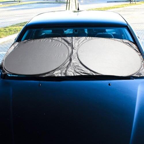 6PCS Silver coated cloth Cool down Car Window Sunshade Sun Protection Cover Anti-high temperature Sunscreen Curtain