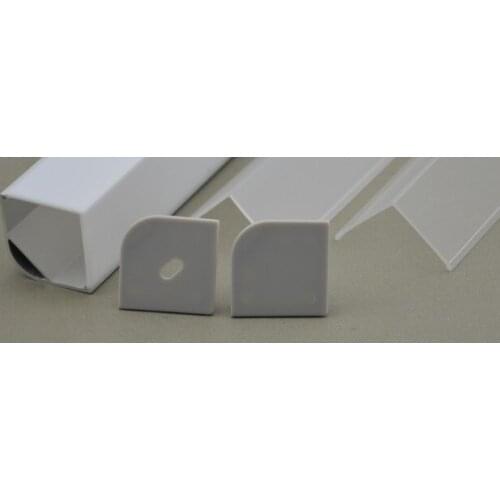 Aluminum corner 45-MDF LED profile housing aluminum alloy channel with diffuser lens and mounting clips MOQ 10x1m free shipping