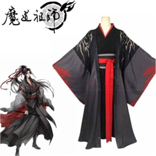 Anime Mo Dao Zu Shi Cosplay Costumes Wei Wuxian Role Playing Full Set Costume Men Women Halloween Carnival Party Uniforms Suits