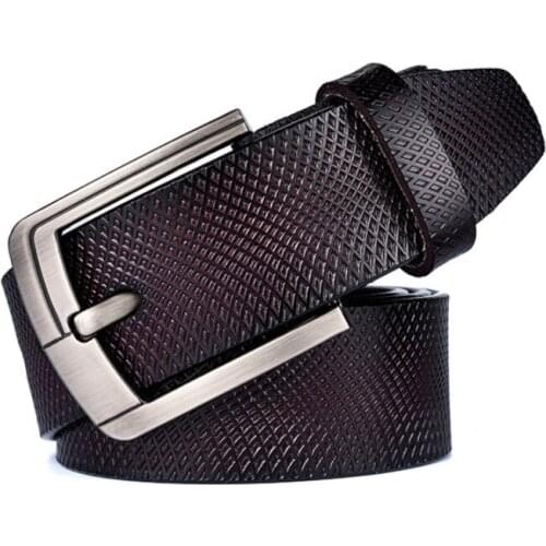 Bauhinia brand adult mens leather pin buckle pure leather 110-125CM trend casual handmade light body wide belt