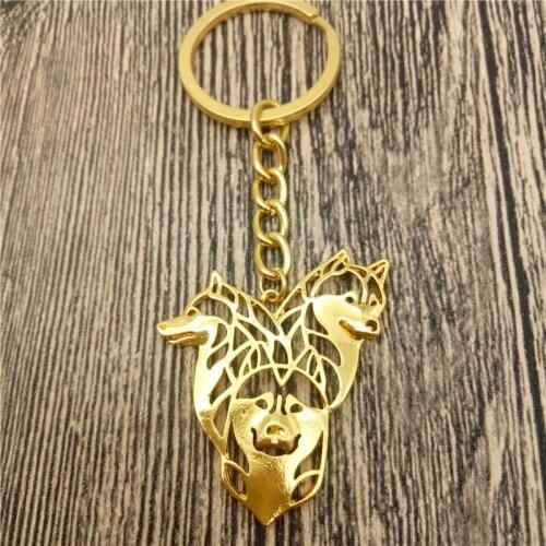 Siberian Husky Key Chains Fashion Pet Dog Jewellery Siberian Husky Car Keychain Bag Keyring For Women Men