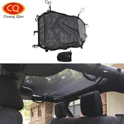 Chuang Qian Black Eclipse Sun Shade Full Length For 4-door Jeep Wrangler JK Sahara Sport X & Unlimited 2007-2018