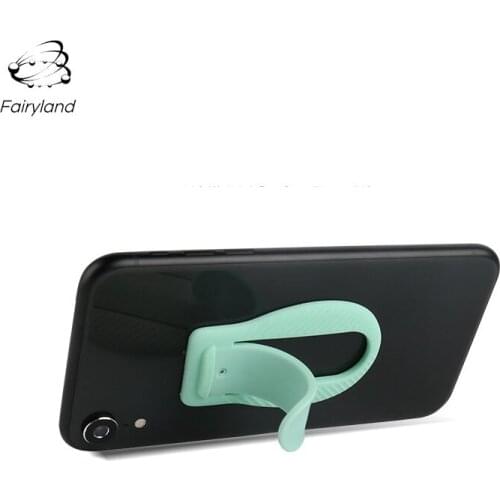 Fairyland Car Air Vent Bracket Hot-selling Silicone Spring Leaf Desktop Phone Holder Universal Snap Car Mobile Phone Mount Stand