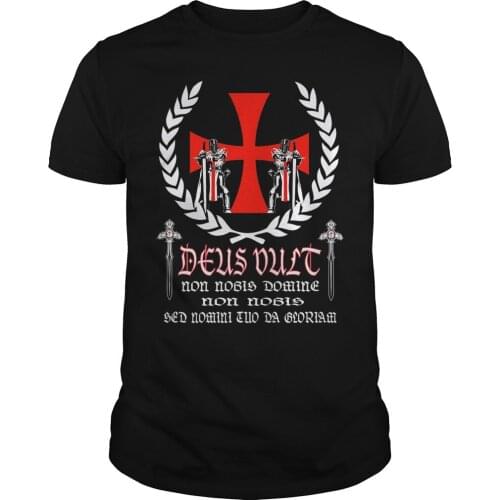 Knights Templar Crusader Badge T-Shirt. Summer Cotton Short Sleeve O-Neck Mens T Shirt New S-3XL