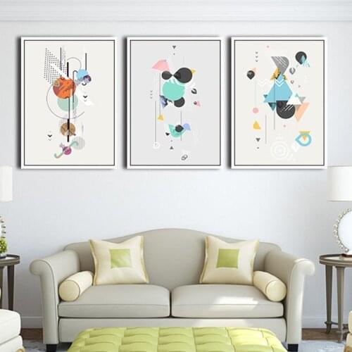 Geometric Polygon Abstract Posters Minimalist Wall Art Canvas Prints Painting Mordern Picture Room Décor Creative Scandinavian