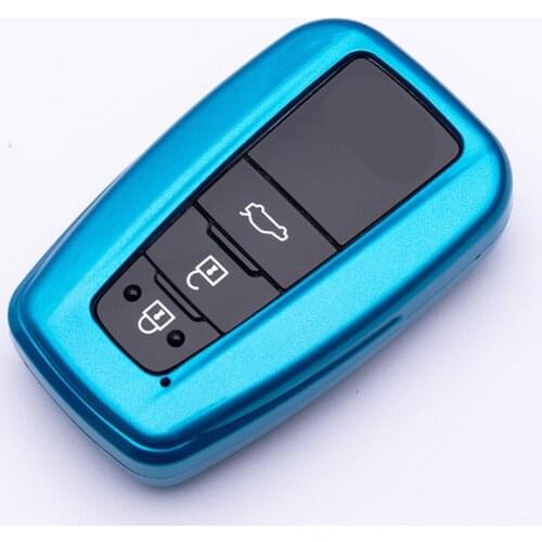 Colorful New ABS Painted Car Remote Key Case Cover Shell For Toyota Prius Camry Corolla C-HR CHR RAV4 Prado 2017 2018 Protector