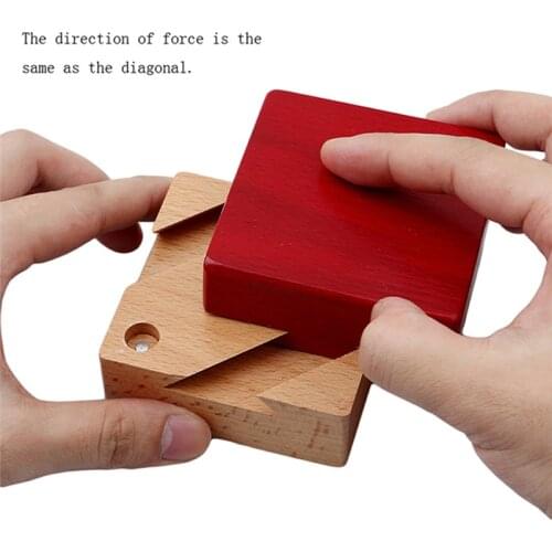 Creative Educational Toys Secret Box Montessori Kong Ming Lock Adults Gifts IQ Mind Wooden Puzzles Wooden Magic Box Teaser Game