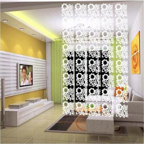 Creative Modern Hollow Hanging Screen Partition Entrance Door Living Room Bedroom TV Background Wall Stickers Home Decoration