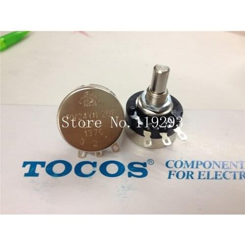 [LAN]Japans imports of carbon RV24YN TOCOS Potentiometer switch B502 B5K 20MMF game with half shaft--10pcs/lot
