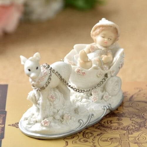 LITTLE ANGEL CHILD FIGURINE GIRL PRINCESS RESIN CRAFT MINIATURE EUROPEAN HOME DECOR HOME DECORATION ACCESSORIES R4558