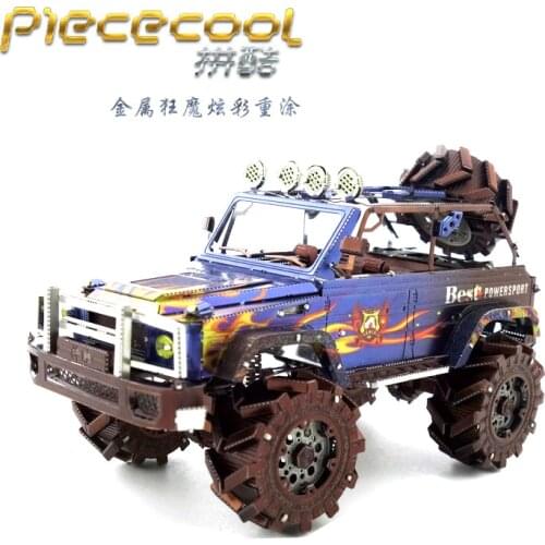 Metalhead 3D Metal Puzzle SUV OFF-LOAD VEHICLE 3D Laser Cut Model Puzzle Jigsaw Toys for Children Kids