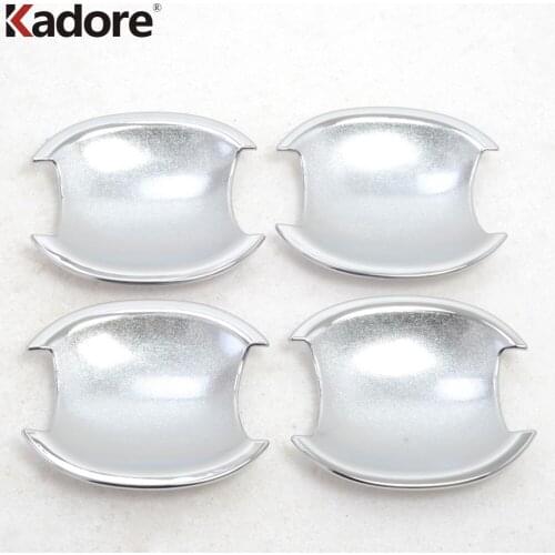 For Mitsubishi Pajero Sport 2010-2014 ABS chrome cars door handle Bowl covers Auto accessories Car Decoration Trims 4pcs/set