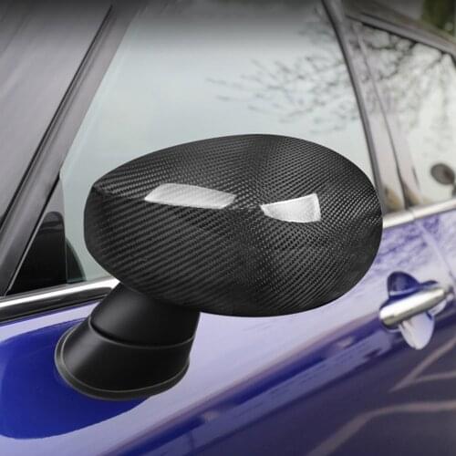 Newest Car Rear View Mirror Cover Case Carbon Fiber Shell For Mini Cooper JCW F54 F55 F56 F60 Countryman 2019 2020 Accessories