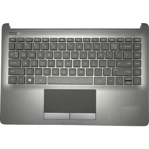 New Original For HP 14s-CF 14-CF DF DK CR Palmrest Upper CaseCover US Keyboard Touchpad Metal drawing L24818-001