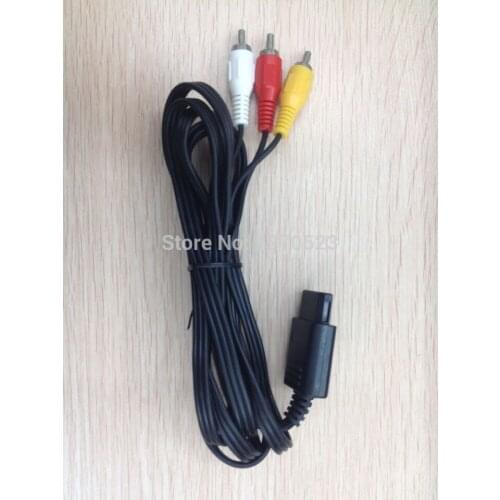 Wholesale -New 3 Port Input Channels RCA Adapter Switch AV DVD for PS2 Audio Video Selector Cable