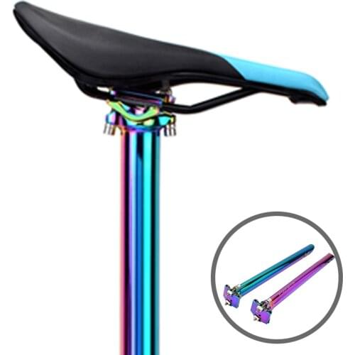 Colorful Aluminum Alloy Bicycle Seatpost Superlight MTB Road Bike Cycling Seat Post 27.2/31.6* Mm Bicycle Seat Tube Accessories