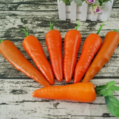 Lifelike Artificial Carrot Simulation Fake Vegetable Photo Props Home Kitchen Decoration Kids Teaching Toy