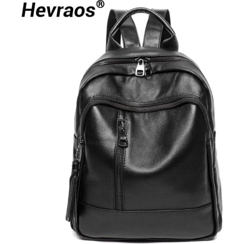 100% Genuine Leather Backpack Women Waterproof Backpack Real Leather Backpacks For School Teenager Girls Book Bag Daypac