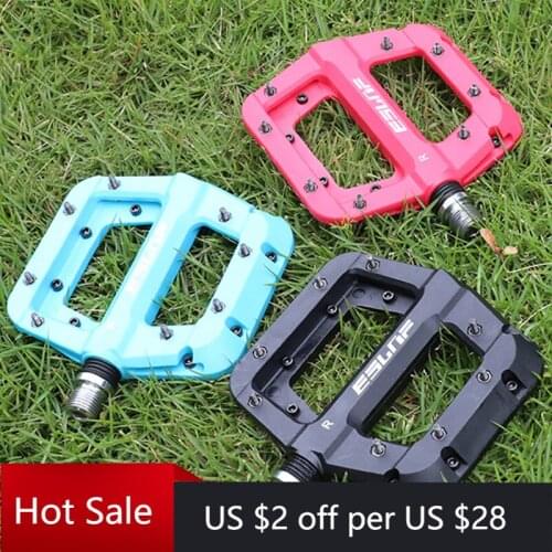 Nylon Fiber Bicycle Pedals Ultralight Anti-slip MTB Road Sealed Bearings Bike Pedal Wide Platform Cycling Accessories Part