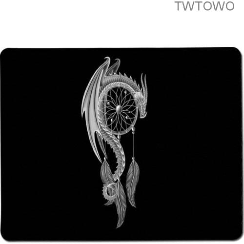 High Quality Dream Catcher Feather Pattern Small Games MousePad Harajuku Aesthetics Office Decoration Mouse Pad Cartoon Cute Art