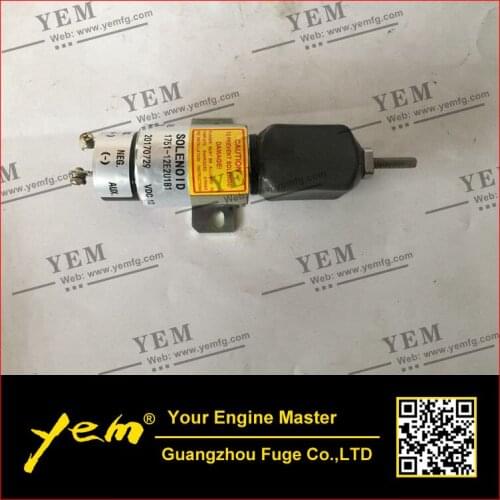 For Kubota diesel engine parts Shutoff Stop Solenoid 1751-12E2U1B1
