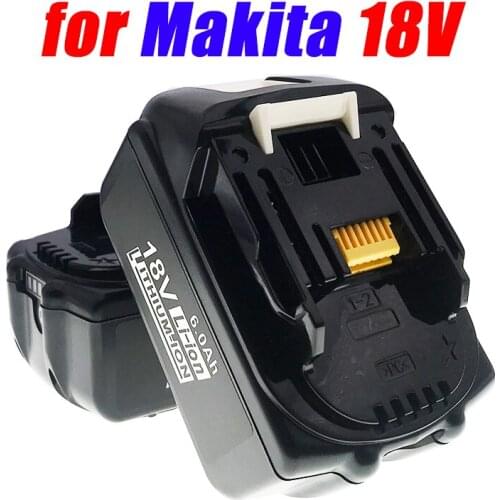For Makita 18v Battery 6000mah BL1860 Rechargeable Battery 18 V 6000mAh Lithium Ion BL1840 BL1850 BL1830 BL1860B LXT 400+Charger