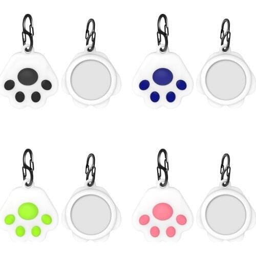 Cat Paw Protective Cover Shockproof Soft Silicone Case Shell Protector for AirTags Tracker Accessories