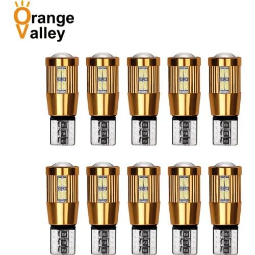 10PCS Car led T10 194 501 W5W 168 22 27 SMD 30 38 LED 3014 Auto Marker Lamp Clearance Lights Interior Light Bulb