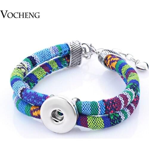 10pcs/lot 8 Colors 18mm Vocheng Snap Button Charms Bracelet Interchangeable Jewelry NN-299*10 Free Shipping