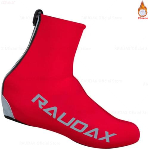 2021 Raudax Winter Fleece Zip Cycling Shoe Cover Sport Man MTB Bike Shoes Cover Bicycle Overshoes Cubre Ciclismo Men Shoe Cover