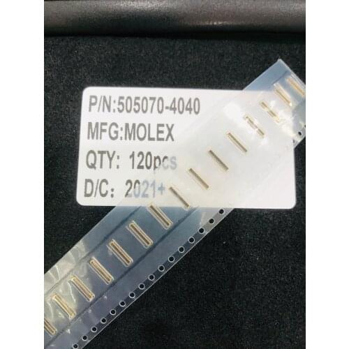 505070-4040 40 Position Connector Plug, Outer Shroud Contacts Surface Mount Gold