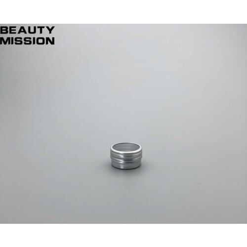 BEAUTY MISSION 10g 100pcs Aluminum Jar 10g Round Matte Aluminum Can Aluminum Container Tea Tin with window lid wholesale