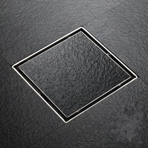 FREE SHIPPING High quality Stainless steel 150x 150mm square anti-odor floor drain bathroom shower drain