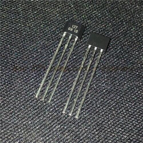 10PCS/LOT OH137 TO92 Hall Effect Sensor for Highly Sensitive Instruments TO-92S In-kind Shooting New original In Stock