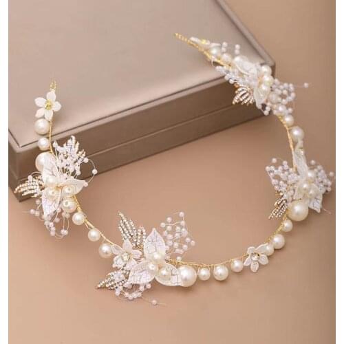 Childrens wreath headdress Super fairy princess Mori Korean girls headband flower show Brides bridesmaid hair accessories